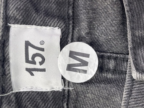 157 JEANS MINIMAL NERO UOMO PRE OWNED M