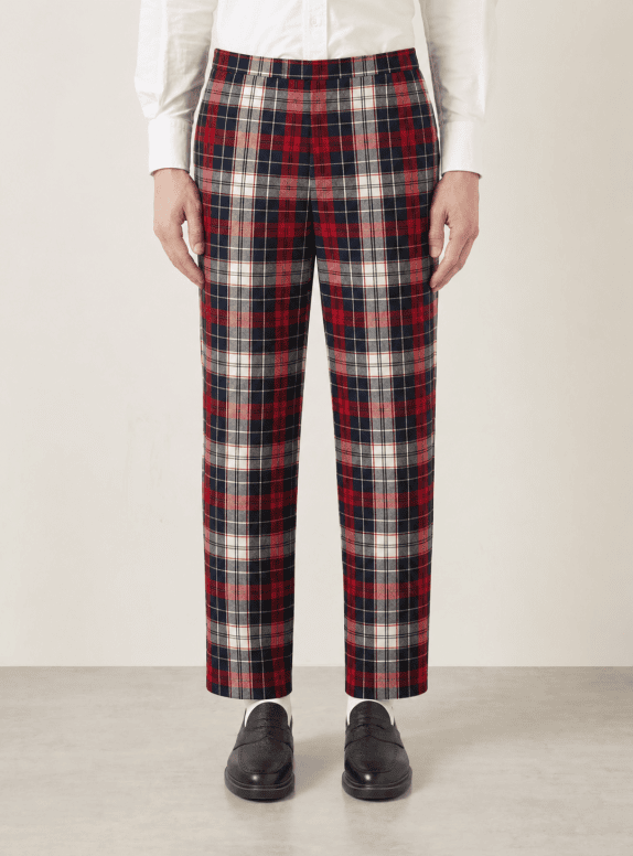 Thom Browne Fall 2009  ΠΑΝΤΕΛΟΝΙ CLASSIC ΚΑΡΟ ΚΟΚΚΙΝΟ ΜΠΛΕ ΑΝΔΡΙΚΟ PRE OWNED L