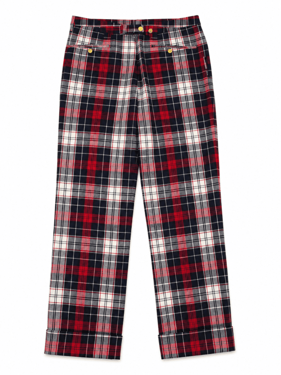 Thom Browne Fall 2009  ΠΑΝΤΕΛΟΝΙ CLASSIC ΚΑΡΟ ΚΟΚΚΙΝΟ ΜΠΛΕ ΑΝΔΡΙΚΟ PRE OWNED L