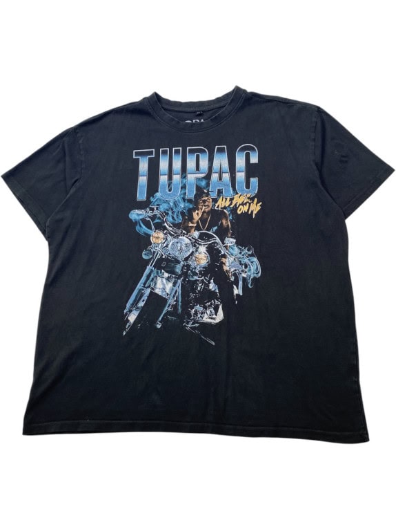 2PAC GRAPHIC TEE STREETWEAR ΜΑΥΡΟ ΑΝΤΡΙΚΟ PRE OWNED XL
