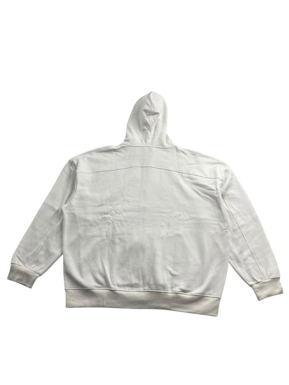4F Ζακέτα Φούτερ Hoodie Zip Casual Print Λευκή Ανδρική XXL