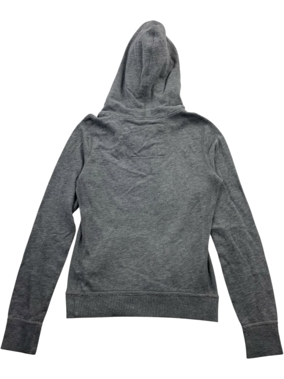 ABERCROMBIE & FITCH Φούτερ Hoodie Vintage Με Κεντημένο Λογότυπο Γκρι Γυναικείο S