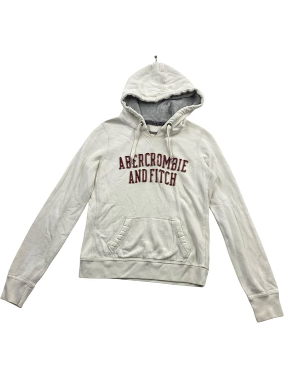 ABERCROMBIE & FITCH Vintage Hoodie With Logo Ecru Men’s M
