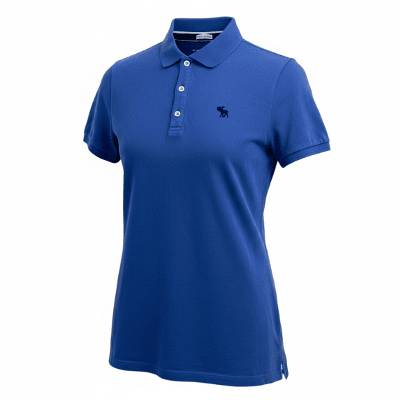 Abercrombie & Fitch Polo Shirt Casual Logo Blue Men’s L