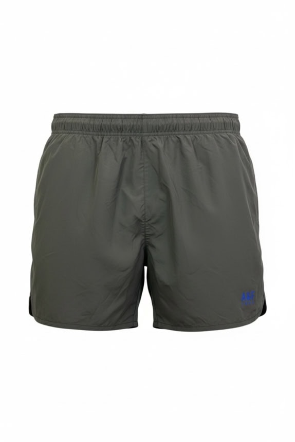 ABERCROMBIE & FITCH ATHLETIC SHORTS A&F ACTIVE LOGO GREY MEN XL