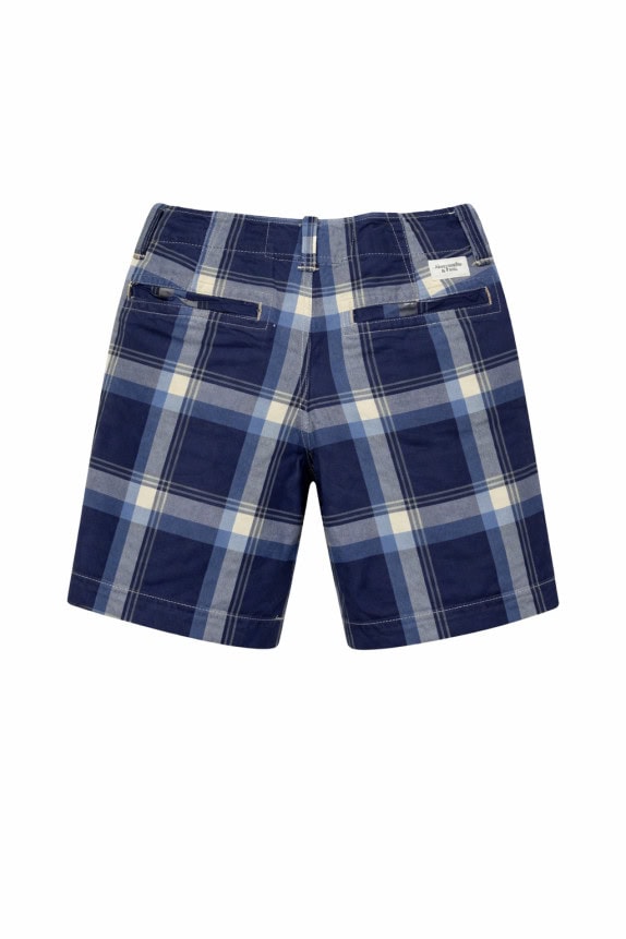 ABERCROMBIE AND FITCH BERMUDA SHORTS PLAID ΜΠΛΕ ΑΝΤΡΙΚΟ PRE OWNED S