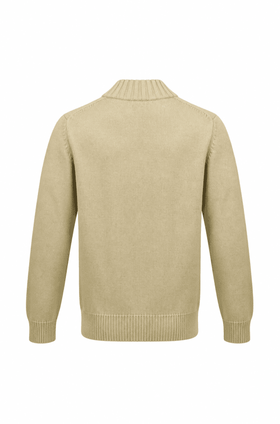 ABERCROMBIE AND FITCH ΠΛΕΚΤΗ ΜΠΛΟΥΖΑ ΜΙΝΙΜΑΛ BEIGE ΑΝΤΡΙΚΟ PRE OWNED M