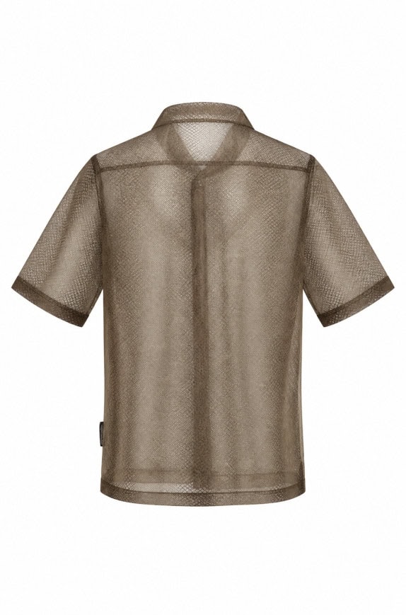 ABERCROMBIE AND FITCH ΠΟΥΚΑΜΙΣΟ ANIMAL PRINT ΚΑΦΕ ΑΝΤΡΙΚΟ PRE OWNED S