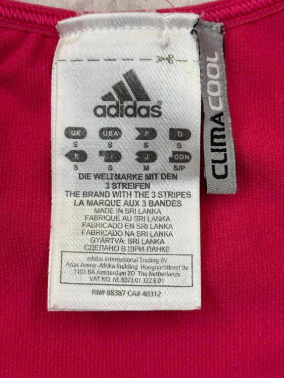 ADIDAS TANK TOP SPORTSWEAR FUCHSIA WOMENS PRE OWNED S