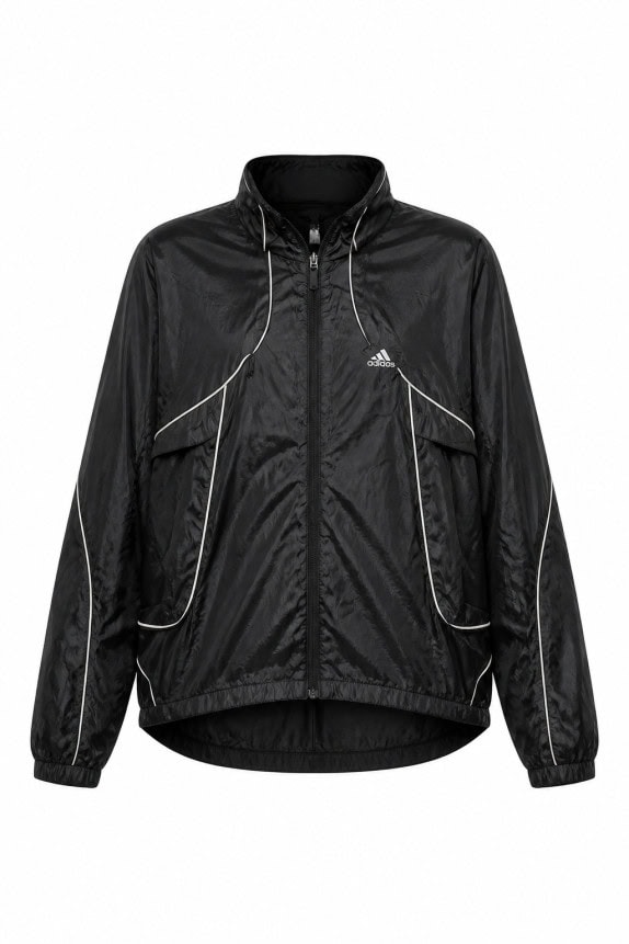 2000s ADIDAS ΑΝΤΙΑΝΕΜΙΚΟ ΜΠΟΥΦΑΝ SPORTSWEAR ΜΑΥΡΟ UNISEX PRE OWNED L