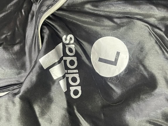 2000s ADIDAS WINDBREAKER SPORTSWEAR BLACK UNISEX PRE OWNED L