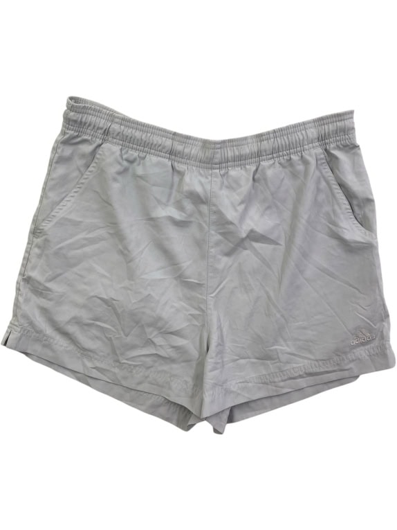 Adidas Pantaloncini sportivi casual con logo grigi da uomo L