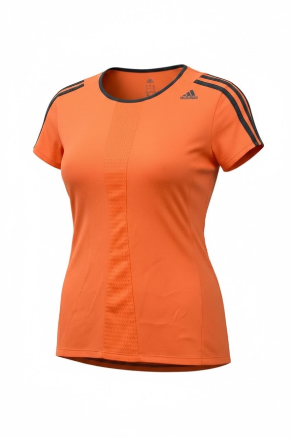 ADIDAS ATHLETIC T SHIRT SPORTSWEAR ORANGE WOMEN PRE OWNED M
