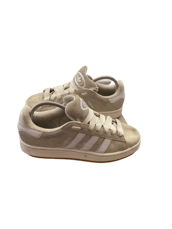 ADIDAS CAMPUS SNEAKERS CLASSIC BEIGE UNISEX PRE OWNED EU 44