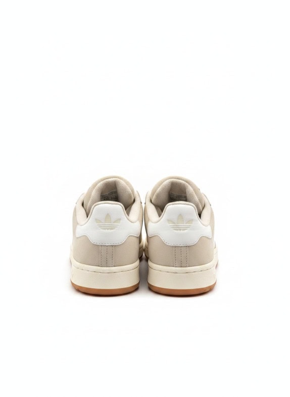 ADIDAS CAMPUS SNEAKERS CLASSIC BEIGE UNISEX PRE OWNED EU 44