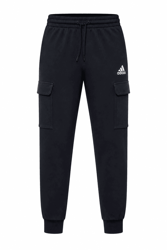ADIDAS CARGO PANTS STREETWEAR BLACK MEN PRE OWNED S/M