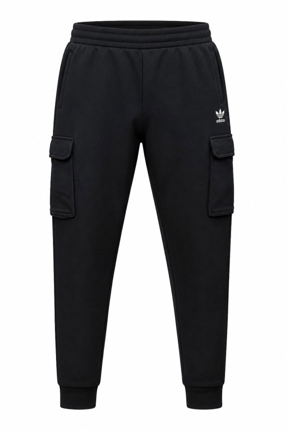 ADIDAS PANTALONI CARGO STREETWEAR NERO UOMO PRE OWNED XXL