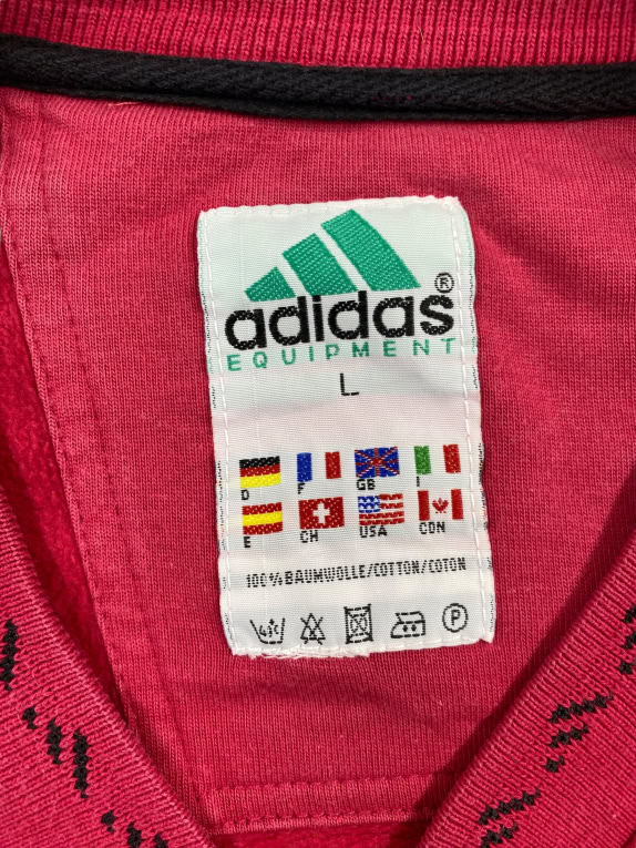 ADIDAS EQUIPMENT ΖΑΚΕΤΑ ΦΟΥΤΕΡ VINTAGE 90s ΜΕ ΛΟΓΟΤΥΠΟ ΜΠΟΡΝΤΟ ΑΝΔΡΙΚΟ L