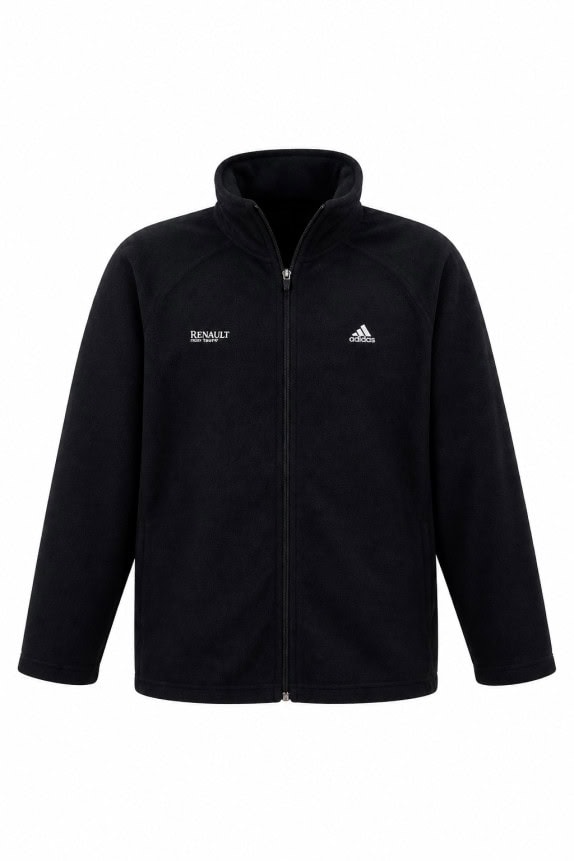 2000S ADIDAS FLEECE TRACK JACKET MINIMAL BLACK ΑΝΤΡΙΚΟ PRE OWNED L