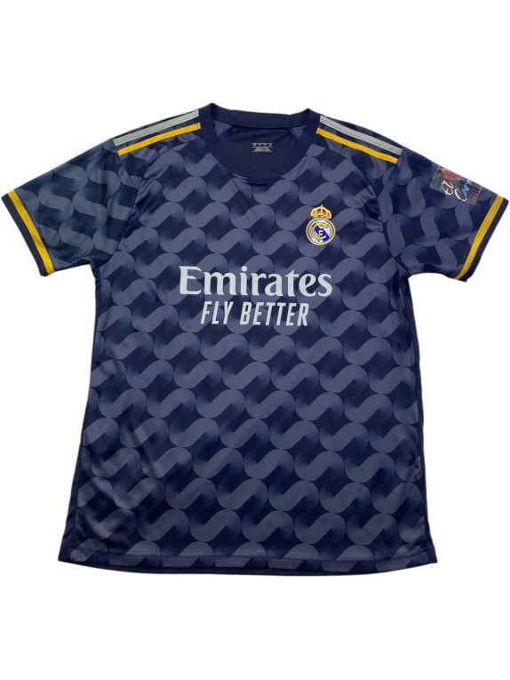 ADIDAS REAL MADRID FOOTBALL JERSEY ATHLETIC NAVY UNISEX PRE OWNED L