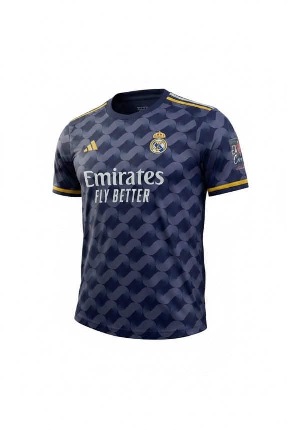 ADIDAS REAL MADRID FOOTBALL JERSEY ATHLETIC NAVY UNISEX PRE OWNED L