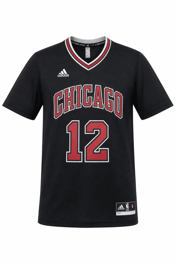 ADIDAS FOOTBALL JERSEY GRAPHIC BLACK MEN PRE OWNED S