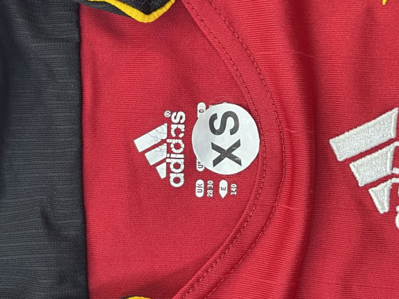 ADIDAS FOOTBALL JERSEY RETRO RED BLACK ΑΝΤΡΙΚΟ PRE OWNED XS