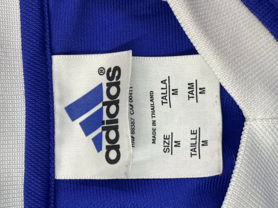 ADIDAS 90s FOOTBALL JERSEY VINTAGE BLUE MEN PRE OWNED M
