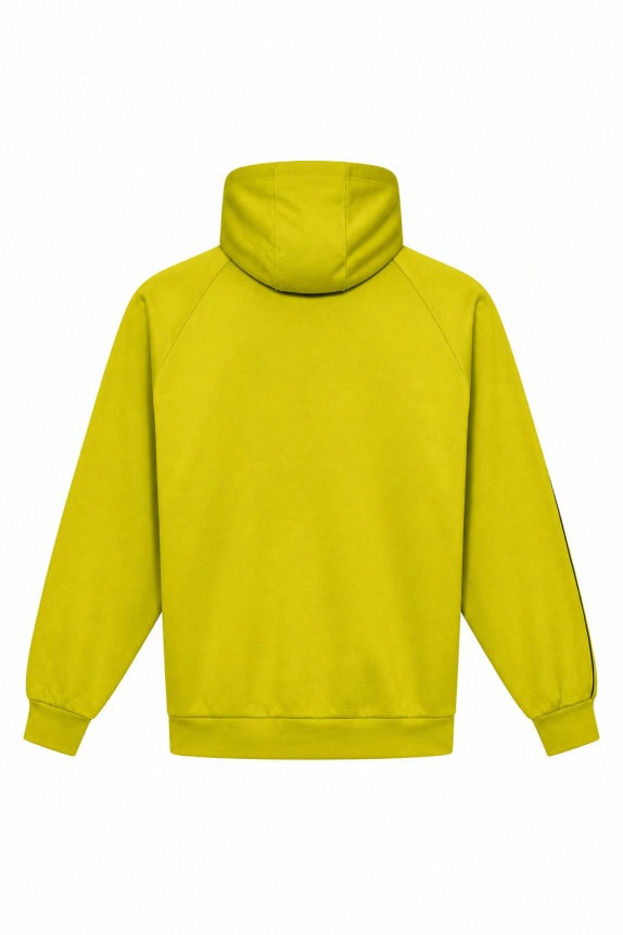 ADIDAS FELPA CON CAPPUCCIO SPORTSWEAR GIALLO LIME UNISEX PRE OWNED L