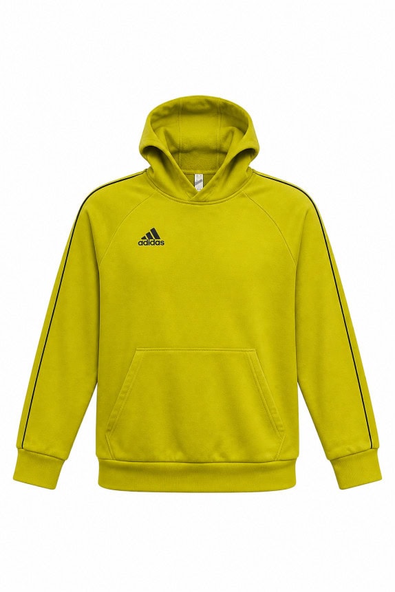 ADIDAS FELPA CON CAPPUCCIO SPORTSWEAR GIALLO LIME UNISEX PRE OWNED L