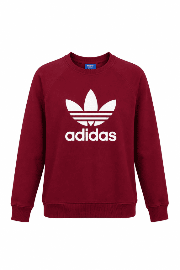 ADIDAS FELPA GIROCOLLO MINIMAL RED UOMO PRE OWNED L