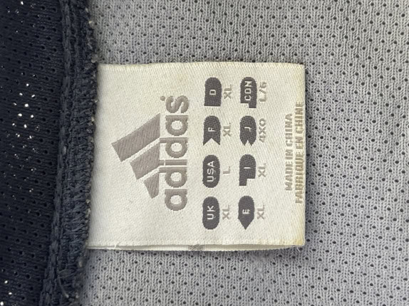 1990s ADIDAS ΓΙΛΕΚΟ ΜΠΑΣΚΕΤ ΜΕ ΡΕΤΡΟ ΛΟΓΟΤΥΠΟ ΓΚΡΙ ΑΝΤΡΙΚΟ PRE OWNED XL