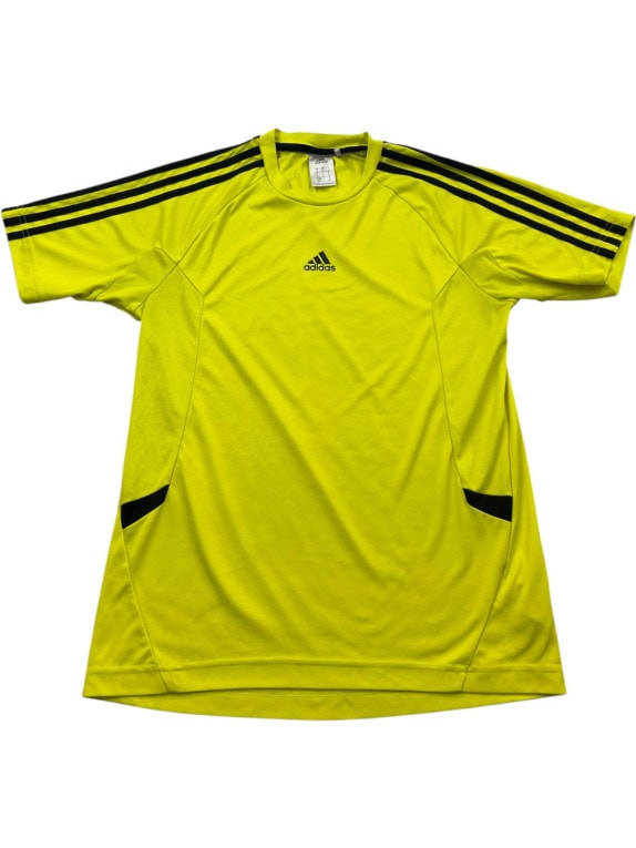 ADIDAS T SHIRT ATHLETIC GIALLO UOMO PRE OWNED S