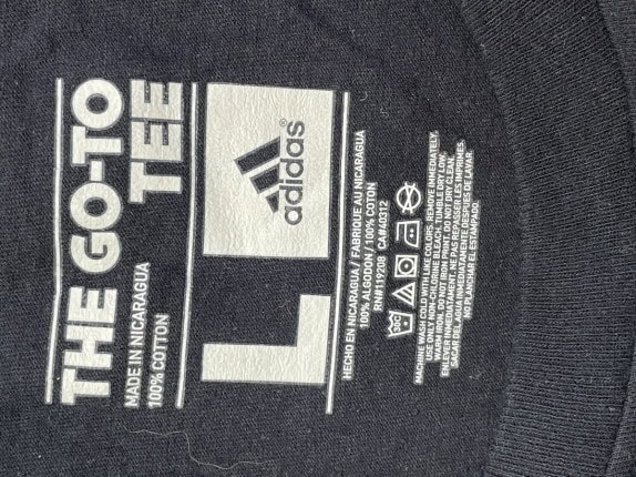 ADIDAS ΓΡΑΦΙΚΟ TEE BASKETBALL ΜΑΥΡΟ ΑΝΤΡΙΚΟ PRE OWNED L