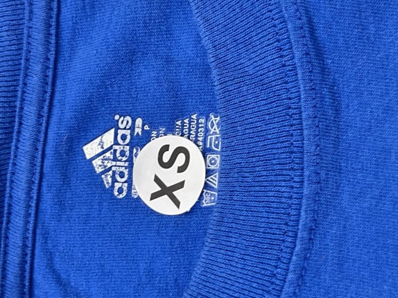 ADIDAS GRAPHIC TEE BASKETBALL BLUE UNISEX PRE OWNED XS