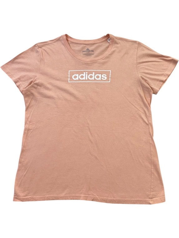ADIDAS GRAPHIC TEE MINIMAL PINK WOMEN PRE OWNED L