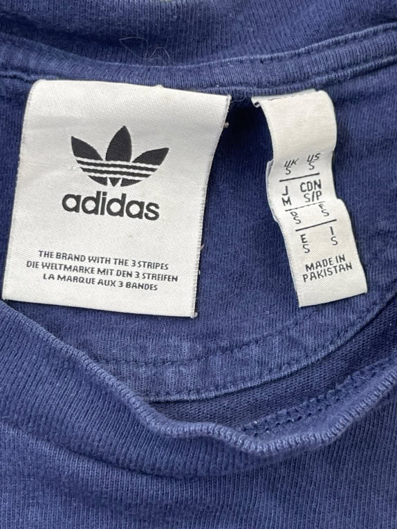 ADIDAS GRAPHIC TEE RETRO NAVY UOMO PRE OWNED S
