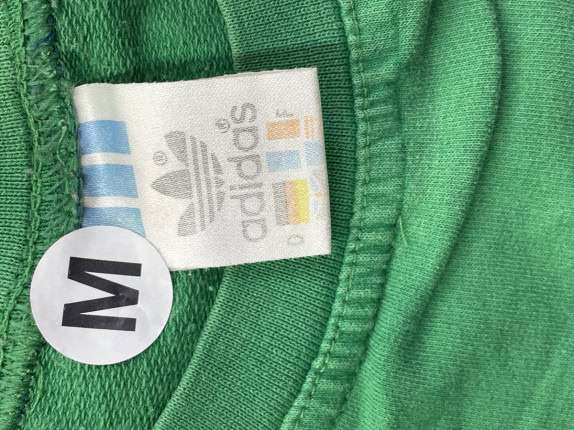 1990s ADIDAS GRAPHIC TEE STREETWEAR GREEN ΑΝΤΡΙΚΟ PRE OWNED M