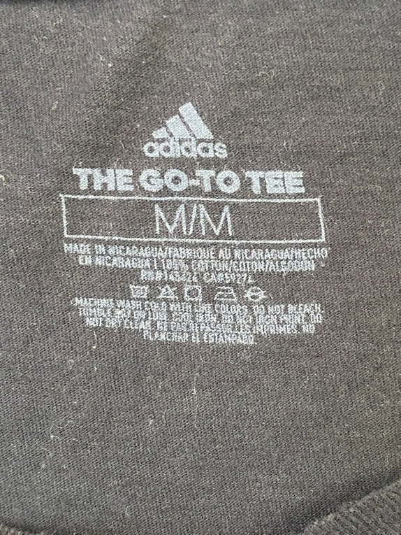 ADIDAS GRAPHIC TEE STREETWEAR NERO UOMO PRE OWNED M
