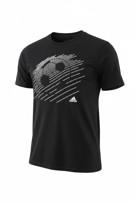 ADIDAS GRAPHIC TEE STREETWEAR NERO UOMO PRE OWNED M