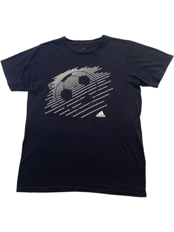 ADIDAS GRAPHIC TEE STREETWEAR NERO UOMO PRE OWNED M
