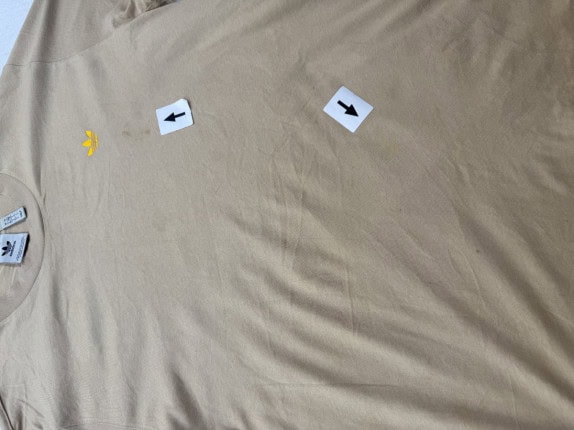 ADIDAS T SHIRT GRAPHIC VINTAGE BEIGE UOMO PRE OWNED M