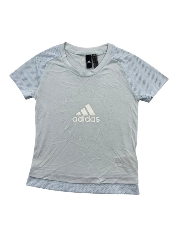 Adidas Γυναικείο Αθλητικό T-Shirt Γαλάζιο με Mesh Λεπτομέρειες