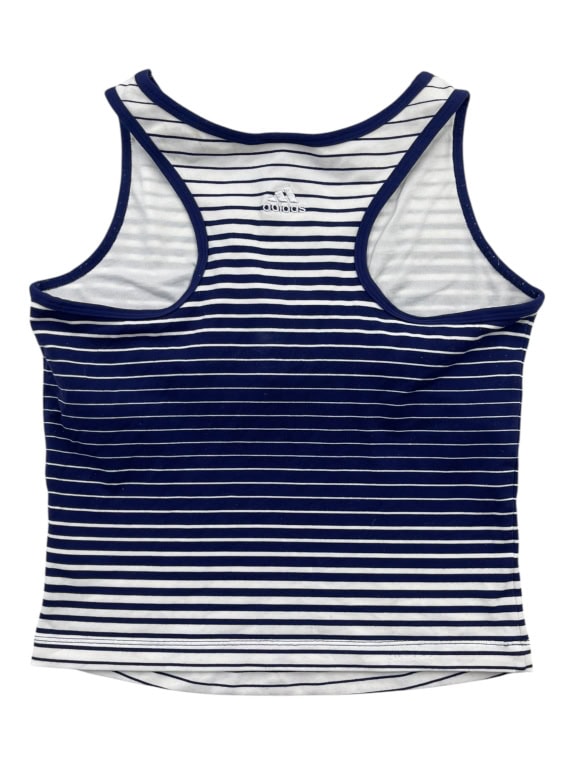 Adidas Γυναικείο Ριγέ Tank Top Μπλε-Λευκό