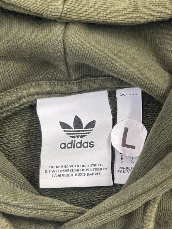 Adidas Hoodie Big Logo Χακί Unisex L