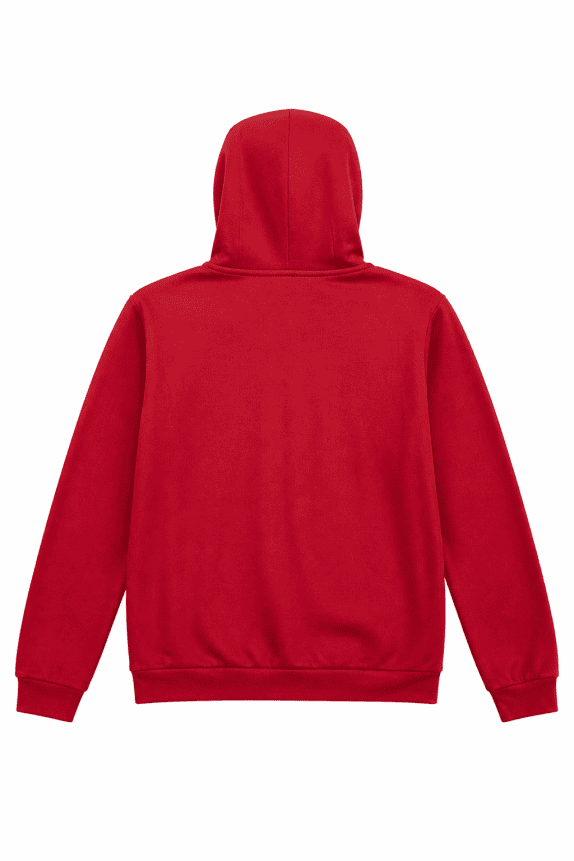 ADIDAS FELPA CON CAPPUCCIO MINIMAL ROSSO UOMO PRE OWNED L