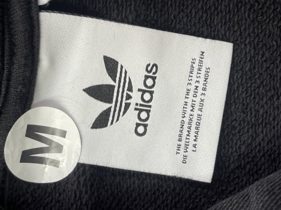 ADIDAS HOODIE STREETWEAR ΜΑΥΡΟ UNISEX PRE OWNED M