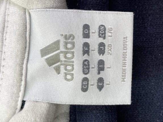 ADIDAS HOODIE STREETWEAR NAVY WOMEN PRE OWNED L