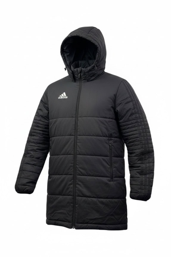 ADIDAS ΚΑΠΙΤΟΝΕ ΜΠΟΥΦΑΝ ΜΕ ΚΟΥΚΟΥΛΑ SPORTSWEAR ΜΑΥΡΟ ΑΝΤΡΙΚΟ PRE OWNED M