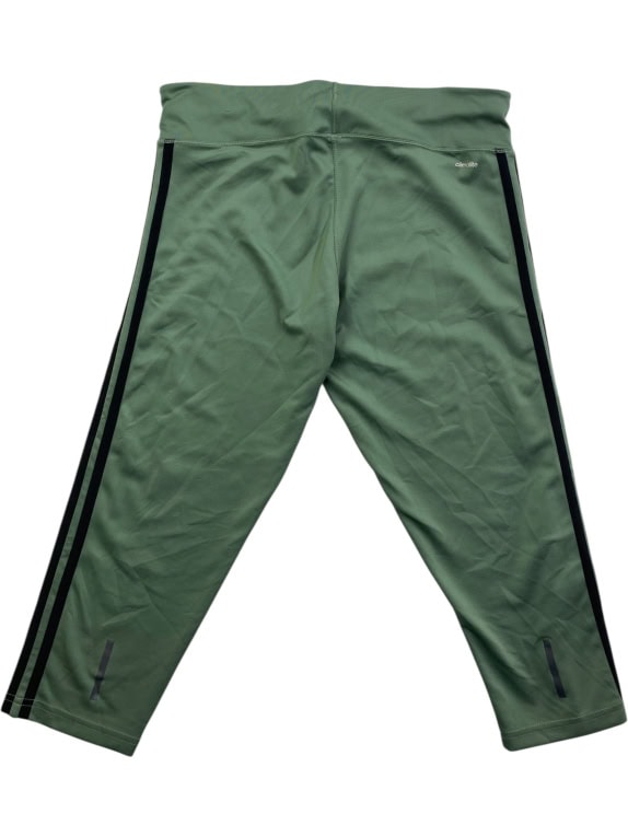 Adidas Κολάν 3/4 Athletic Logo Πράσινο Γυναικείο M
